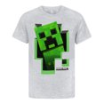 thumbnail image 1 of Minecraft T-Shirt Noir à Manches Courtes pour Garçons, 1 of 7