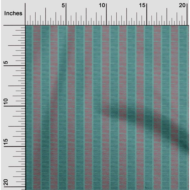 oneOone Georgette Viscose Fabric Stripe Block Fabric Prints By Yard 42 Inch Wide