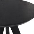 thumbnail image 2 of Pemberly Row Table de Comptoir Ronde de Transition de 32 Pouces en Bois de Manguier, Noire, 2 of 6