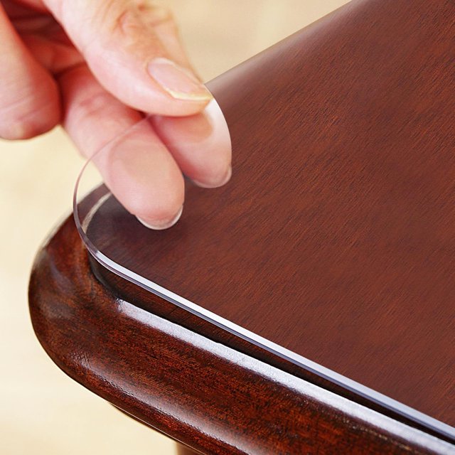 ORUYROP Custom 2pcs 21.5 x 15.75 Inch Clear Desk Cover Protector 1.5mm Thick PVC, PVC, Desk Protector
