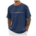 thumbnail image 1 of Puawkoer T-Shirt Surdimensionné Homme T-Shirts Col en V T-Shirts de Concert pour Homme T-Shirt d'Été pour Homme Pro 5 T-Shirts pour Homme T-Shirts Col Rond Manches Courtes T-Shirts Longs pour Homme Lot de T-Shirts T, 1 of 4