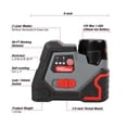 thumbnail image 5 of Refurbished Hyper Tough 80213 12V Max Cross-Line Laser Level with 1.5Ah Lithium-Ion Battery & Charger, 5 of 5