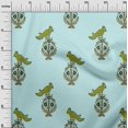 thumbnail image 2 of oneOone Cotton Silk Fabric Leaves|Bird & Floral Block Decor Fabric Printed BTY 42 Inch Wide, 2 of 4