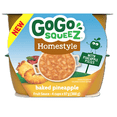 thumbnail image 1 of GoGo squeeZ Homestyle Baked Pineapple Fruit Sauce Cup, 1 of 1