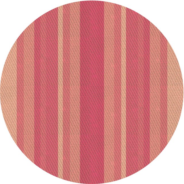 Ahgly Tapis Rond Lavable en Machine Intérieur Transitionnel Rouge Cramoisi, 4 Pieds Rond