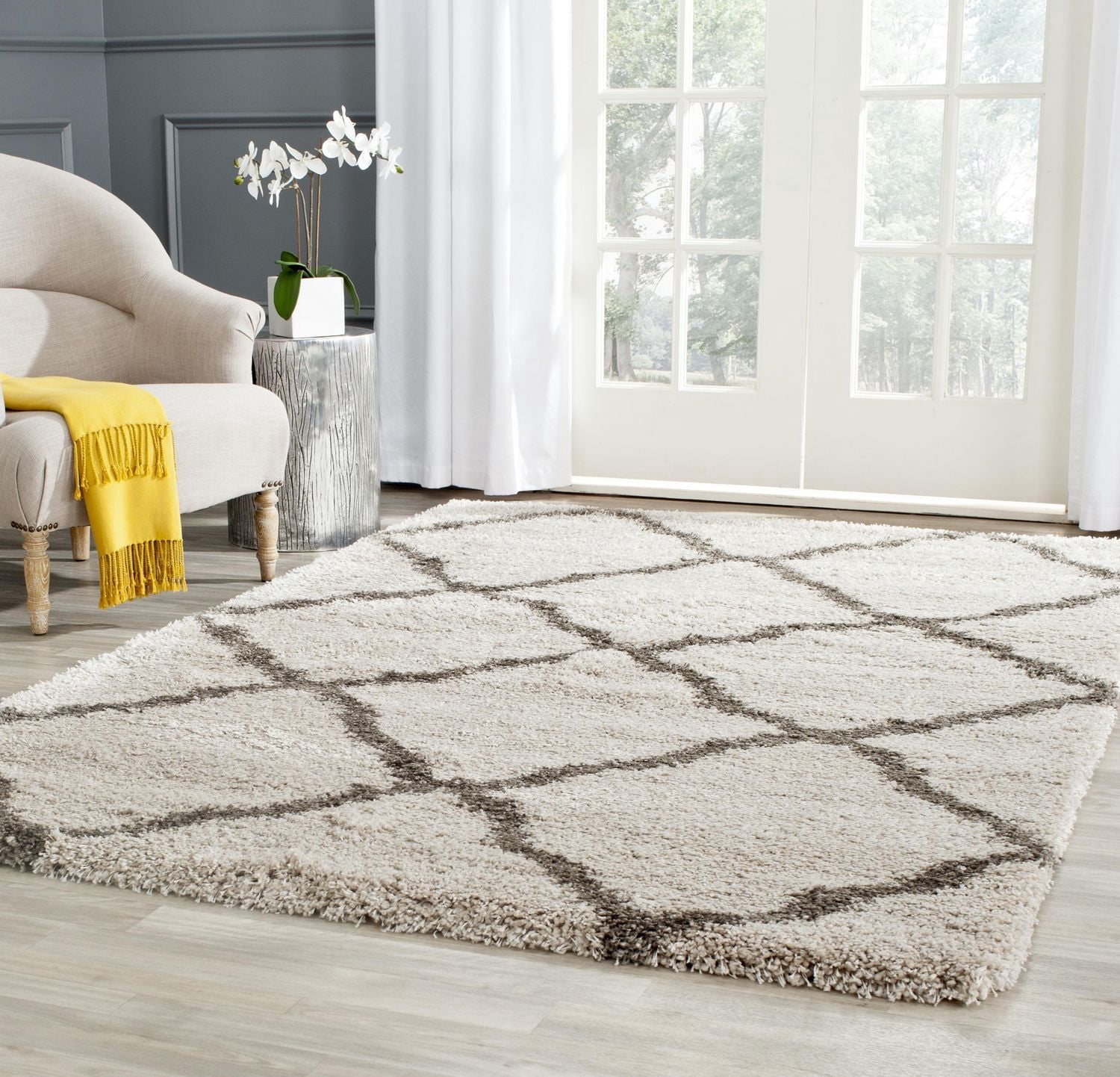 Safavieh Belize Joisse Tapis Géométrique Shag