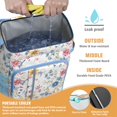 thumbnail image 4 of Tropical Flower and Leaves Insulated Cooler Backpack, Leakproof Waterproof Lunch Backpack for Beach Vacations, Camping, 4 of 6
