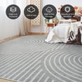 thumbnail image 2 of Boho Area Rug x Machine Washable Rugs for Living Room Non Slip Soft Carpet Geometric Jacquard Textu Carpet for Bedroom Dining Room Nursery Office Living Room Rug -, 2 of 7