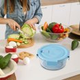 thumbnail image 1 of Wzzjkit Glass Bento Box Can Be Microwave Oven Students Heated Lunch Box Office Fresh-keeping Box, 1 of 6