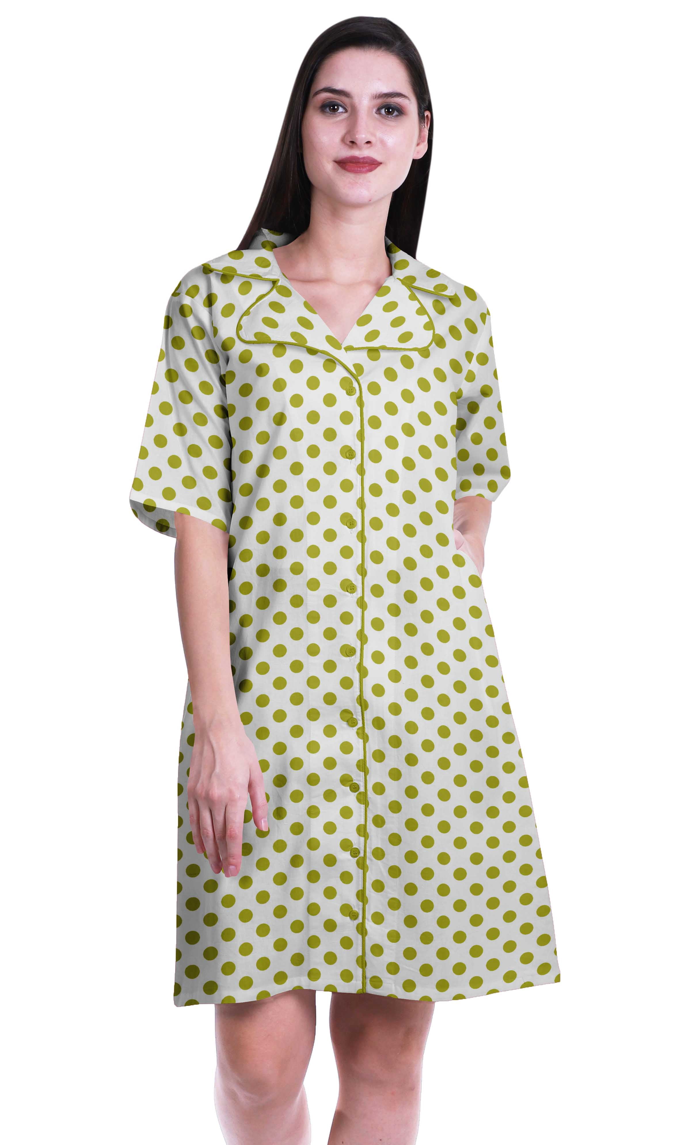 Moomaya Chemises Grande Taille pour Femmes Chemises Imprimées à Boutons Robe d'Été-S-TTG