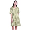 thumbnail image 1 of Moomaya Chemises Grande Taille pour Femmes Chemises Imprimées à Boutons Robe d'Été-S-TTG, 1 of 1