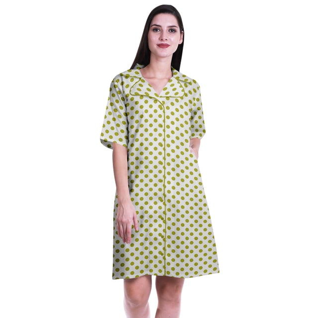 Moomaya Chemises Grande Taille pour Femmes Chemises Imprimées à Boutons Robe d'Été-S-TTG
