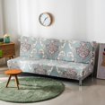 thumbnail image 4 of Stretch Sofa Slipcover Furniture Protector Without Armrests Armless Futon Cover for Bedroom - Simple style, 4 of 6