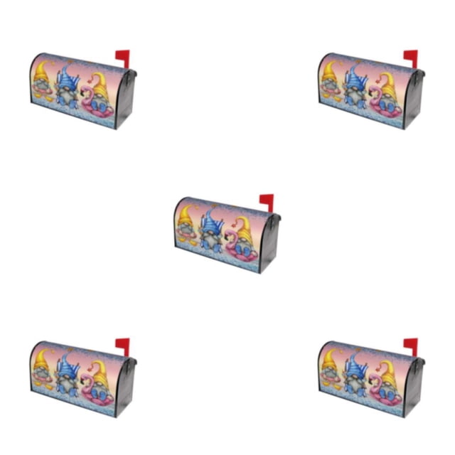 Ruiboury Weather-resistant And Robust Couch Cover Easy To Vivid Print Christmas Deer Pattern Mailbox Sleeve Cloth Standard Size YTYH2309056 5Set