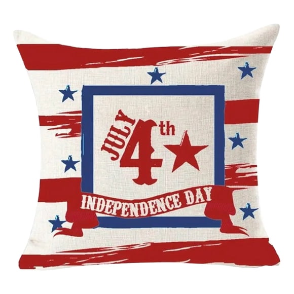 Pillows for Couch,American Flag Double Sided Print Cushion Cover - Cartoon Square Sofa Bed Pillow Case
