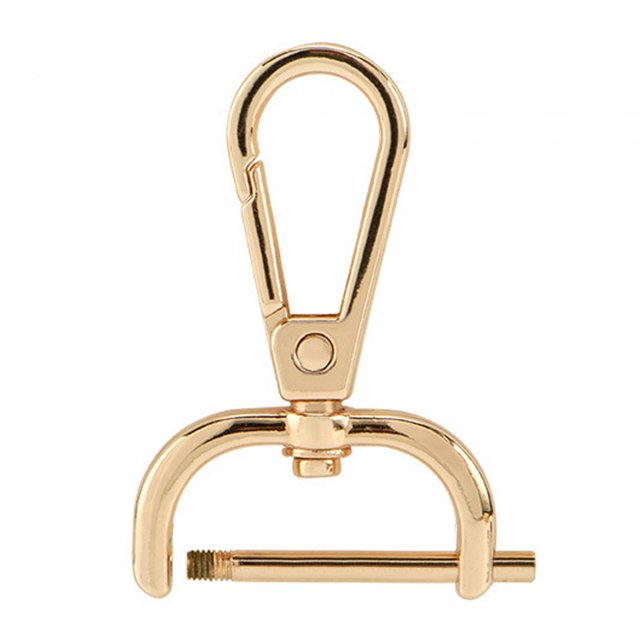 Clips Detachable Swivel Snap Hooks Swivel Lobster Clasps for DIY Jewelry 25mm Gold