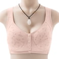 thumbnail image 2 of B91xZ Minimizer Bras for Women Comfy Back Closure Wirefree Jacquard Back Support Posture Bra,B 36/80, 2 of 3