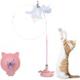 thumbnail image 1 of Meowmastery Toy, 2025 Interactive Cat Teaser Wand with Strong Suction Cup, Indoor Hunting and Chasing Toy for Cats, Exercise and Entertainment for Active Felines (Pink), 1 of 7