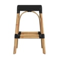 thumbnail image 4 of Butler Specialty Company Robias Rectangular Rattan 30" Bar Stool - Black, 4 of 6
