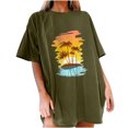 thumbnail image 1 of Birdeem T-Shirt Décontracté pour Femmes à Manches Courtes, Imprimé, d'Été, de Plage, à Enfiler, 1 of 6