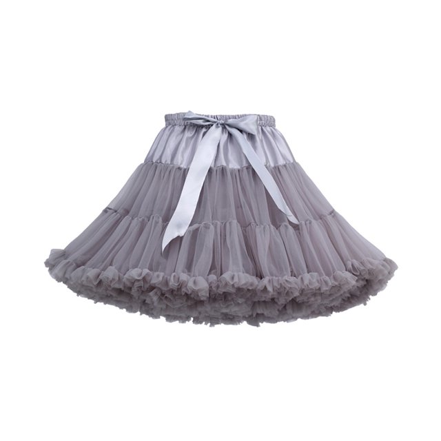 XZNGL Mode Femmes Jupe Tutu Bandage de Ballet de Danse de Fête Couleur Unie