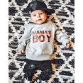 thumbnail image 2 of Chandail à Col Rond à Manches Longues pour Bébé Garçon « Mama‘s Boy », Chandail Molletonné, Haut, T-Shirt, Blouse, Noir, 0-6 Mois, 2 of 7