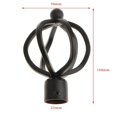 thumbnail image 1 of Support de Tringle à Rideau 22mm Accessoires Support de Tringle à Rideau Type 4 - Noir, 1 of 8