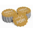 thumbnail image 2 of Inkdotpot 100 Pack Real Silver Foil Paper Tags Ready To Pop Baby Shower Favor Hang Tags, 2 of 6