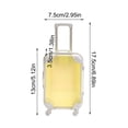 thumbnail image 3 of Valise de Voyage Compacte Transparente - Mini Bagage à Tirer avec Roulettes pour Rangement et Organisation - Conception Claire Solution Portable Sans Effort pour les Voyages, 3 of 6