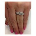thumbnail image 4 of 1ct Infinity Diamond Engagement Wedding Ring Set 14K White Gold, 4 of 4