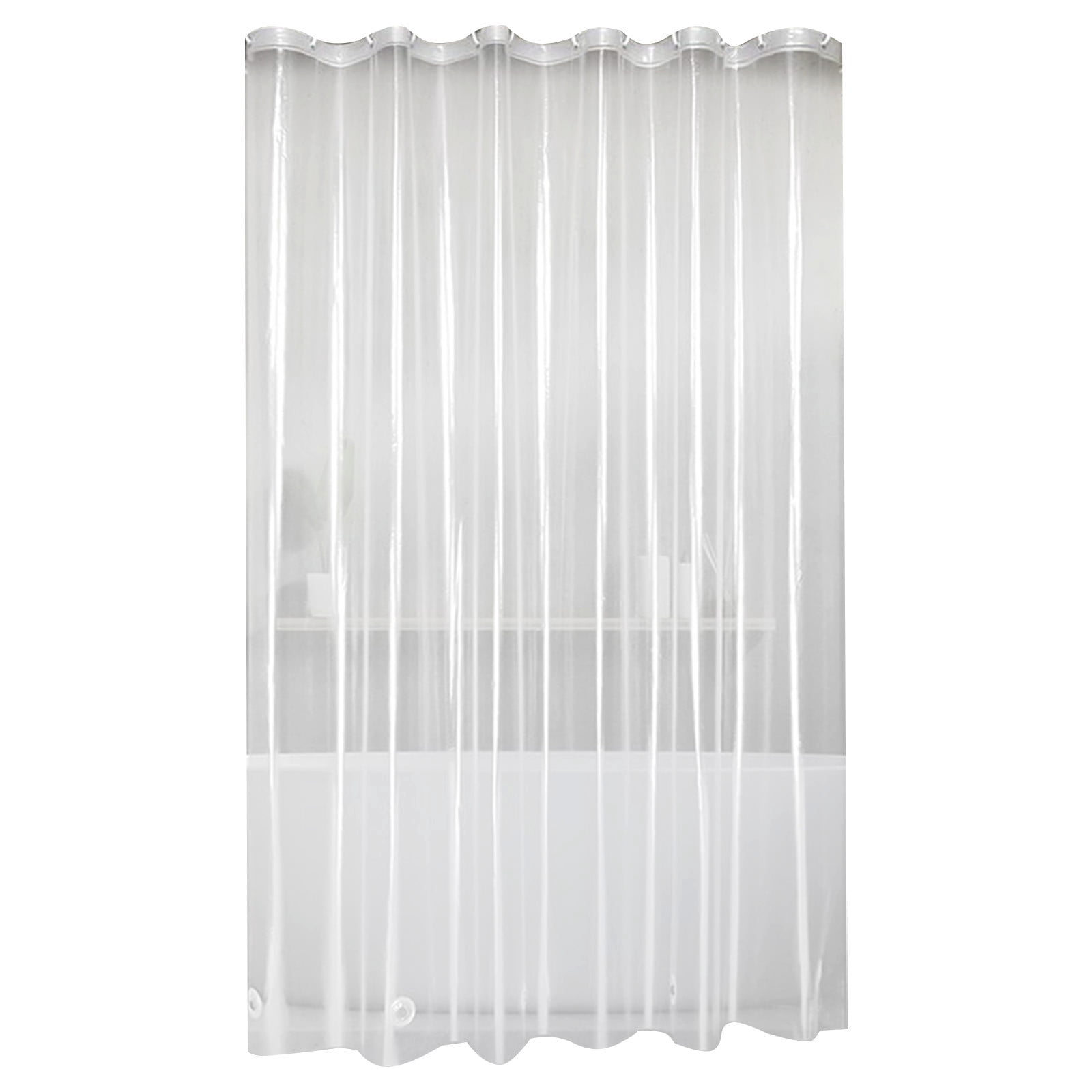 TACILIP Bathroom Decor, Shower Curtain Liner Plastic Shower Liners Waterproof Shower Curtains for Bathroom with Magnets and 12 Hooks, Mom Gifts