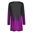 thumbnail image 4 of Pompotops Blouse Décontractée à Manches Longues Imprimée pour Femme avec Poche Cardigan Manteau Liquidation, 4 of 5