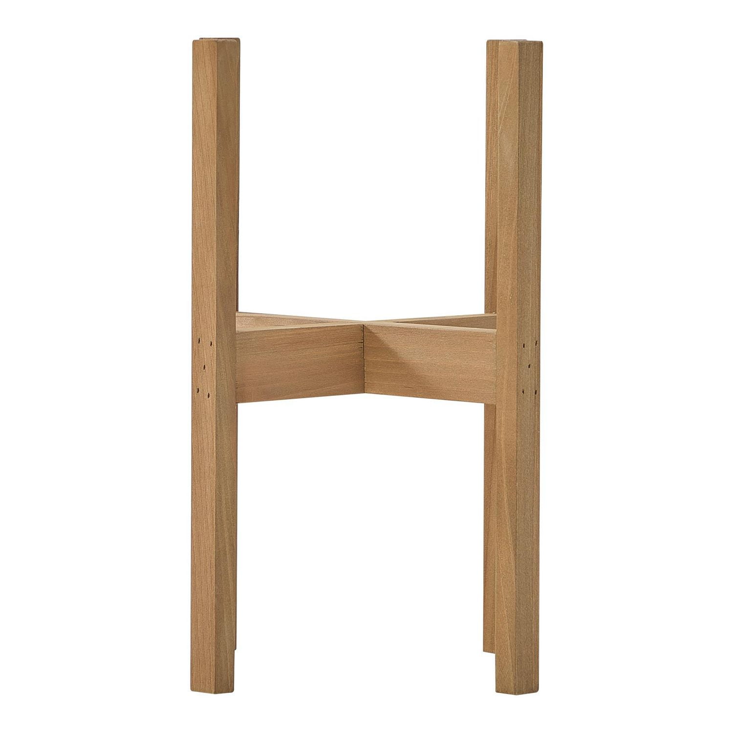 Mainstays 8 in Indoor Wood Plant Stand Brown