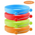 thumbnail image 3 of 4Pcs Eggs Rings Silicone Handles Nonstick Pancake Kitchen Cooking Tool, 3 of 8