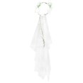 thumbnail image 1 of MasteelfCA Bride Flower Decor Veil Handmade Rattan Garland Veil for Bride Woman Lady (White), 1 of 7