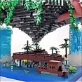 thumbnail image 4 of Peach Pool Assembled Micro Particle Adult High Difficulty Huge Building Blocks, 4 of 4
