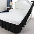 thumbnail image 4 of Unique Bargains Polyester Bed Skirt Elastic Wrap Around Dust Ruffle 15' Drop, 4 of 10