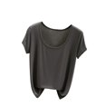 thumbnail image 1 of Yuyuzo Hauts de Pyjama Grande Taille pour Femmes Manches Courtes Haut de Pjs Col Rond Chemises de Nuit Doux Confortables Vêtements d'Intérieur, 1 of 3