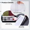thumbnail image 2 of Wall-Mounted Laundry Detergent Dispenser, Dry Food Storage Container with 2 Measuring Cups, Large Capacity Organization Box for Rice Beans Solid Grains Scent Beads, 2 of 5