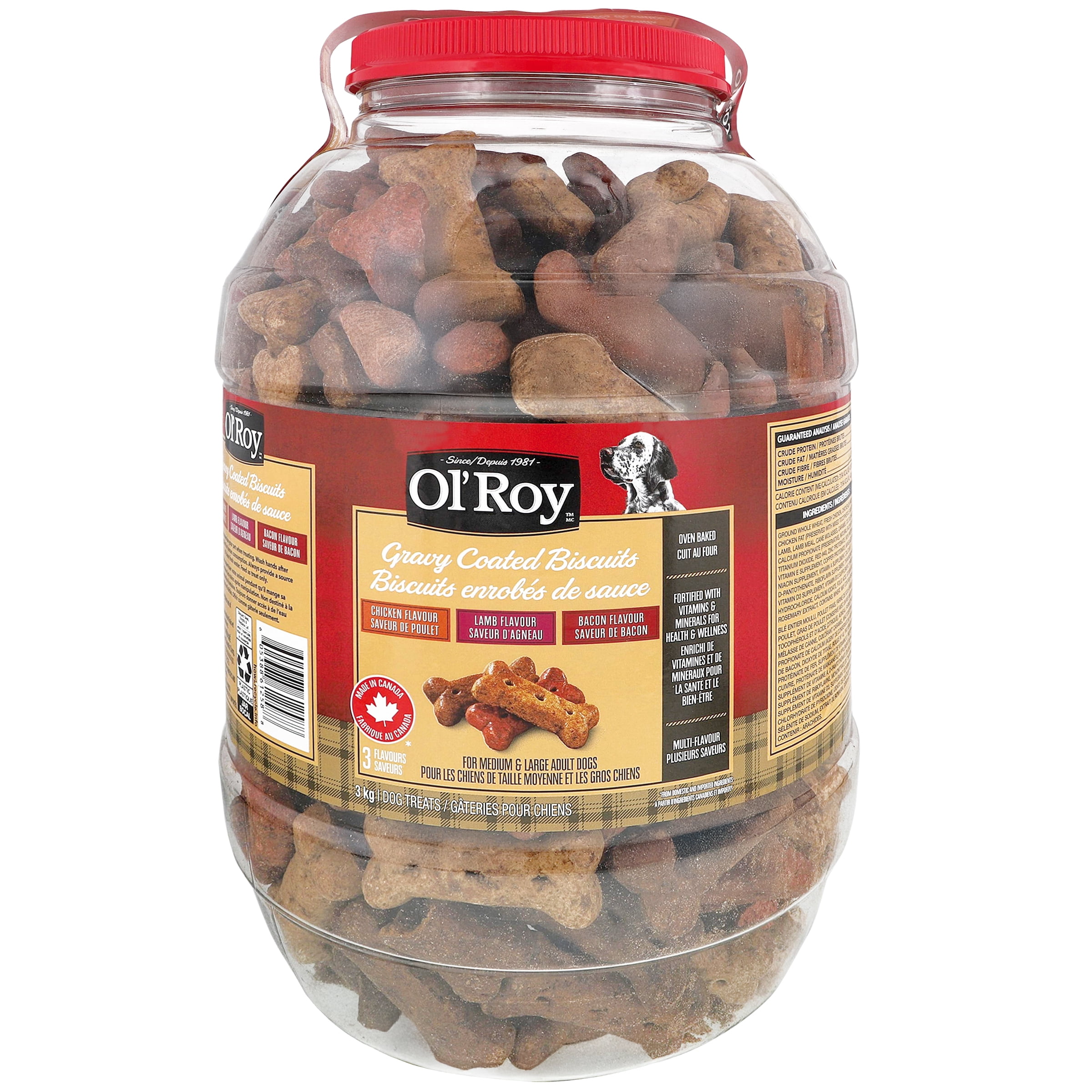 Ol'Roy Gravy Coated Biscuits for Medium And Large Dogs Large