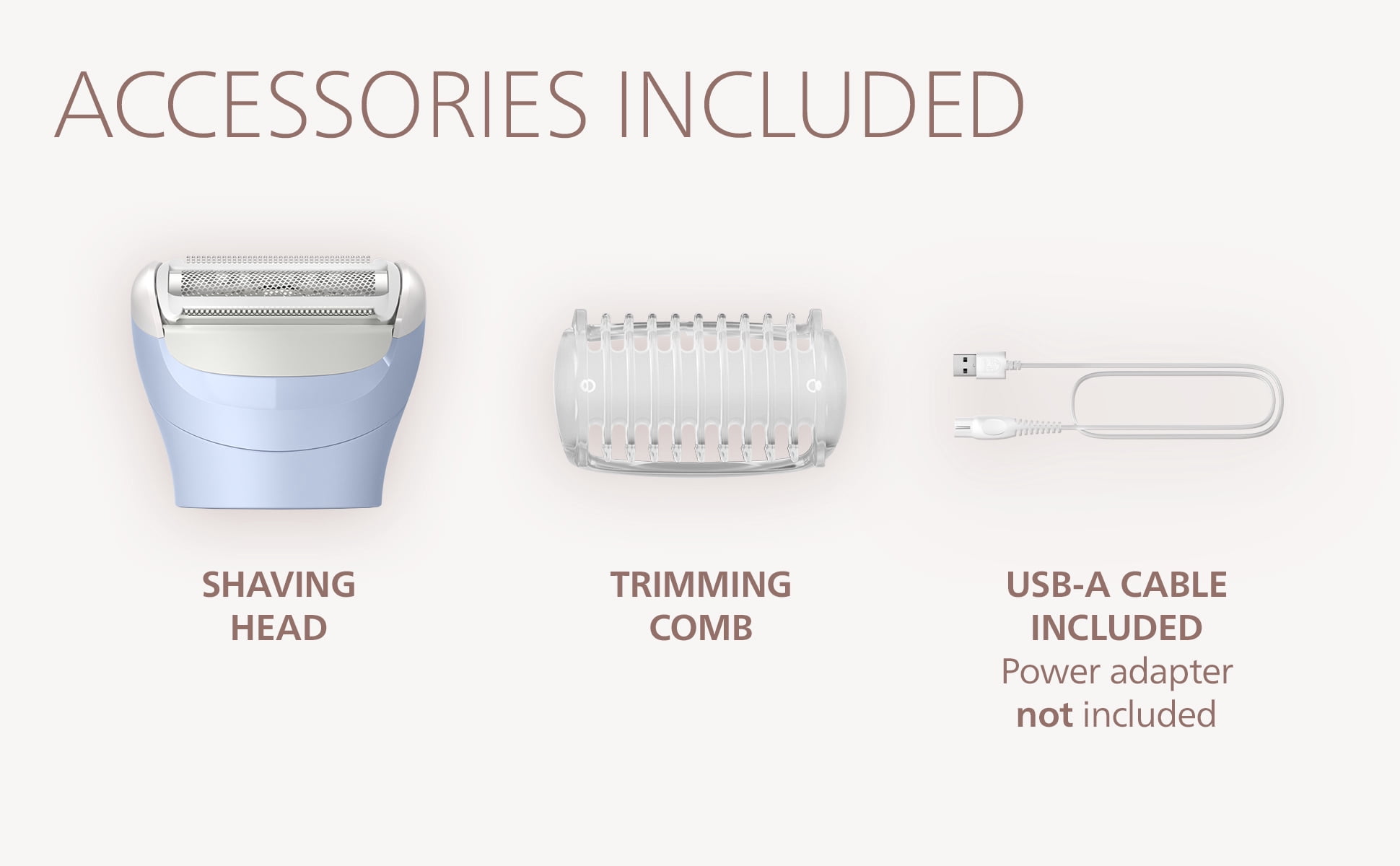 Philips Lady Shaver Series 6000, Cordless shaver, Wet & Dry, BRL127