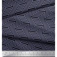 thumbnail image 3 of Soimoi Poly Georgette Fabric Square & Spiral Geometric Printed Craft Fabric by the Yard 52 Inch Wide, 3 of 3