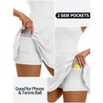thumbnail image 4 of Charmo Robe de Tennis pour Femmes, Dos Nageur, avec Poches et Shorts, Robe de Golf, Robes de Sport et d'Entraînement, 4 of 5