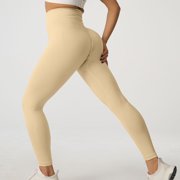 asjyhkr High Waisted Yoga Leggings for Women Workout Running Cycling Pants Stretch Comfy Skinny Seamless Athletic Leggings