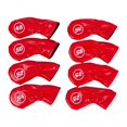 thumbnail image 1 of Siruishop 8Pcs Golf Iron Club Head Covers Embroidery Golfer Gift with Degree Protector Red, 1 of 8