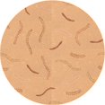 thumbnail image 1 of Ahgly Company Machine Washable Indoor Round Transitional Orange Area Rugs, 8' Round, 1 of 7