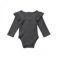 thumbnail image 1 of EYIIYE Barboteuse à Manches Longues pour Bébé Garçon Fille en Coton, Justaucorps à Volants, 1 of 6