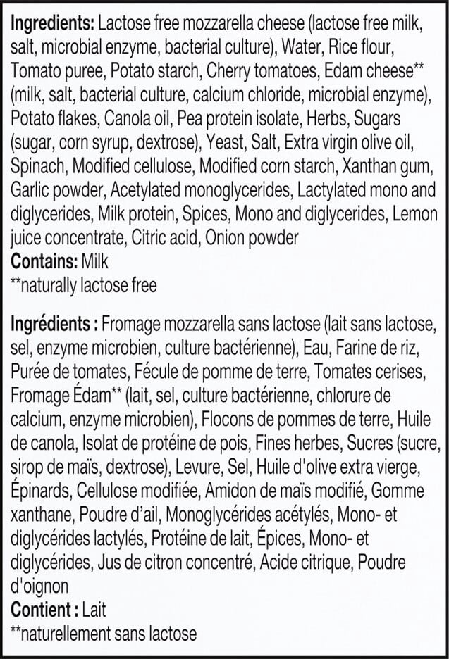 Dr. Oetker Ristorante Gluten & Lactose Free Mozzarella Pizza, 370 g
