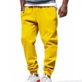 thumbnail image 1 of Men Casual Fashion Breathable Exercise Draw Rope Waist Pocket Elasticity Bind The Feet Pants, 1 of 7