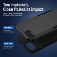 thumbnail image 5 of [PST] iPhone 17e / 16e Hard Case, Dual Layers Heavy Duty Rubber Armor Bumper Hard Case Cover, 5 of 5